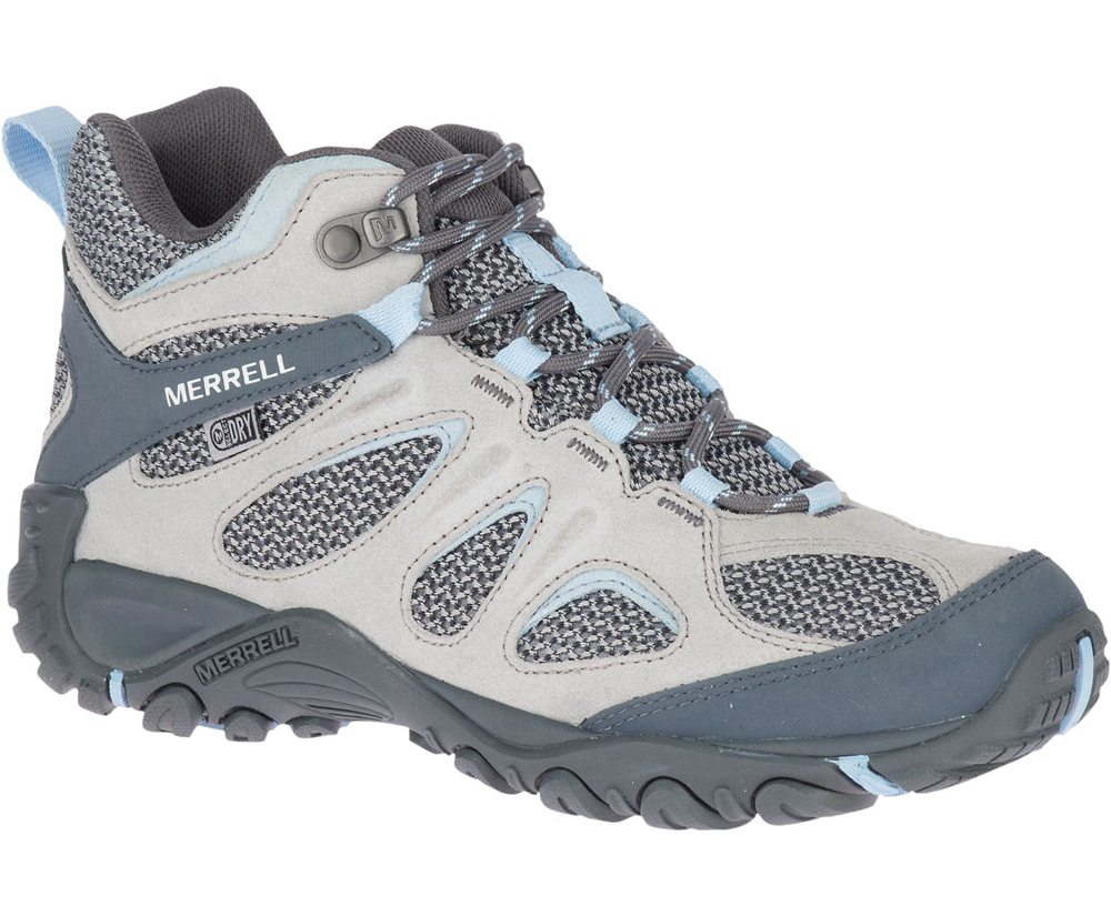 Merrell Boots Grey - Yokota 2 Mid Waterproof - Womens 16MQEKRYI